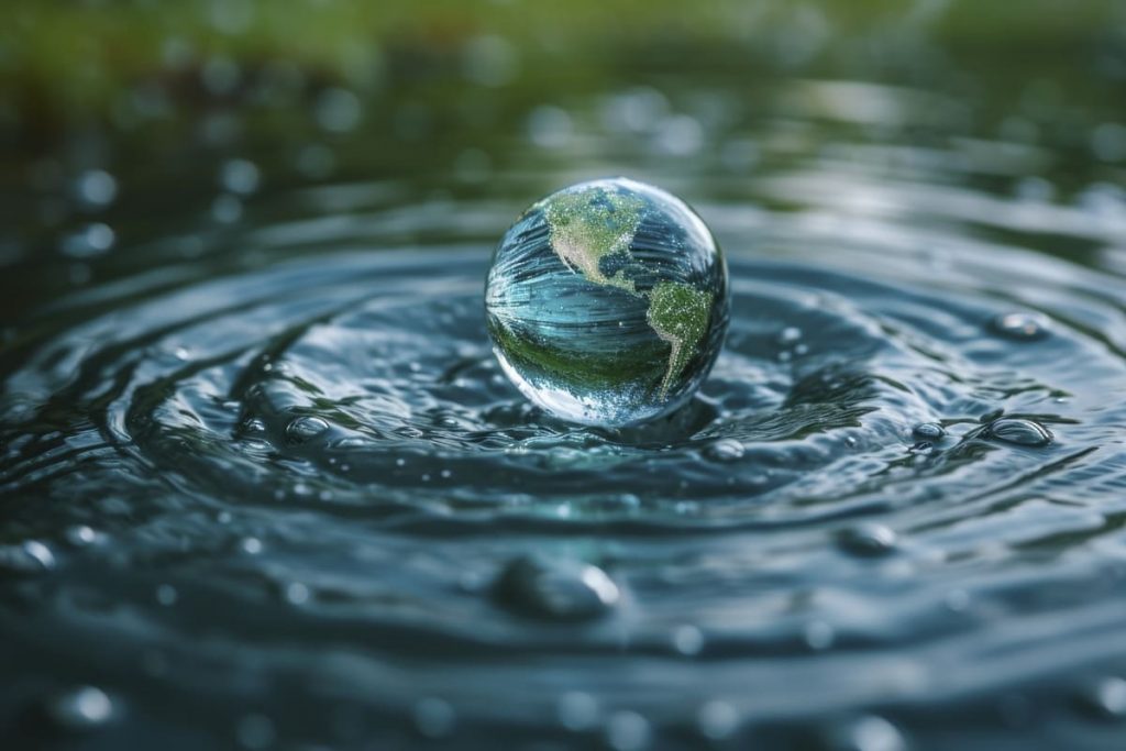 image de l'eau sur la planète Terre